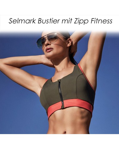 Selmark Bustier Fitness mit Zip ST662