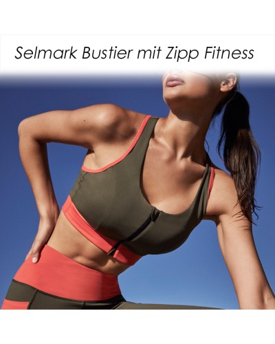 Selmark Bustier Fitness mit Zip ST662