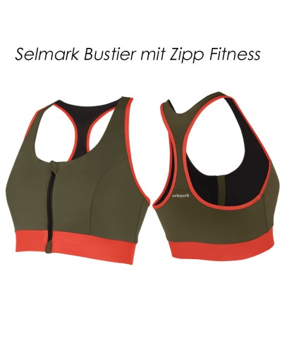 Selmark Bustier Fitness mit Zip ST662